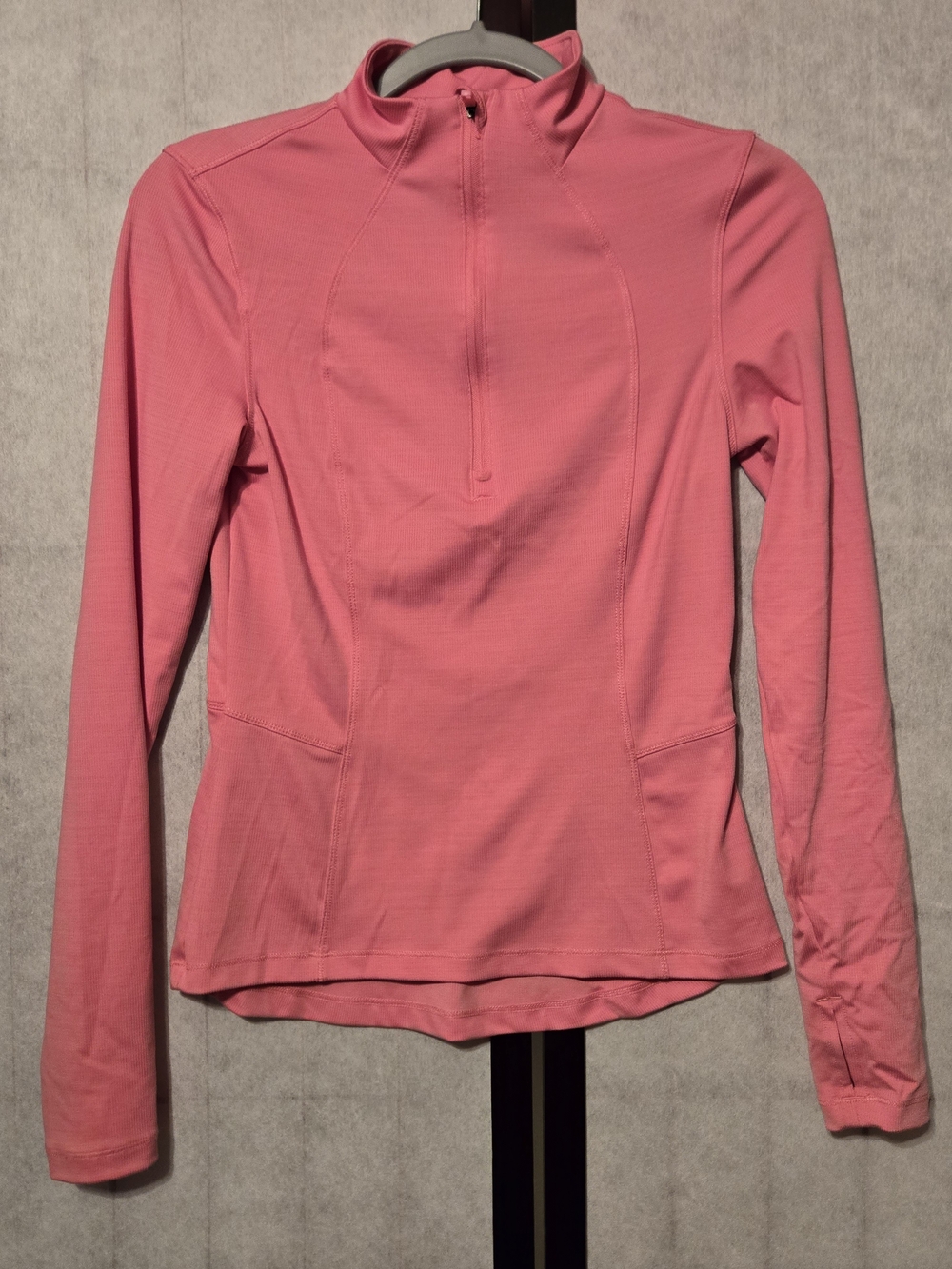 Spyder Women's Pink Quarter-Zip Long Sleeve Performance Top